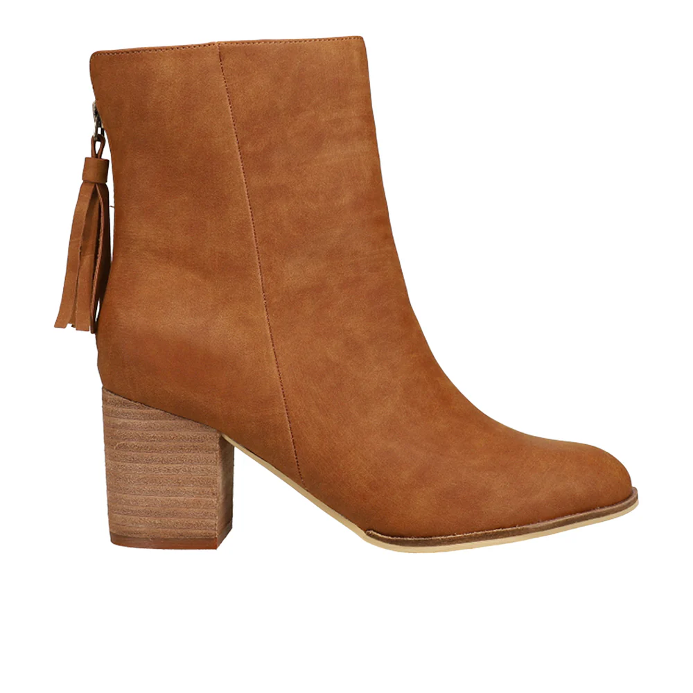 Boujee Round Toe Zippered Booties