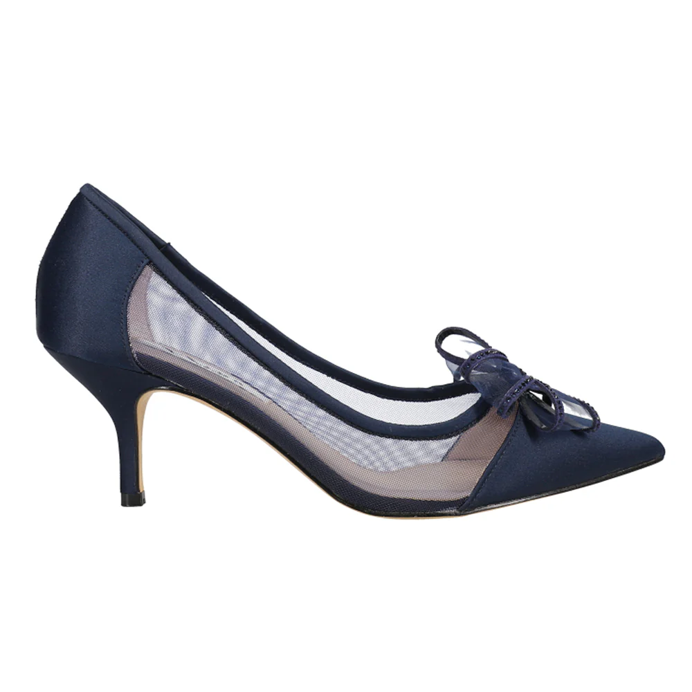 Brite Rhinestone Pointed Toe Evening Pumps