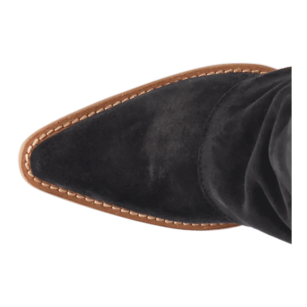 Buckle Bunny Suede Leather Boots - Image 4