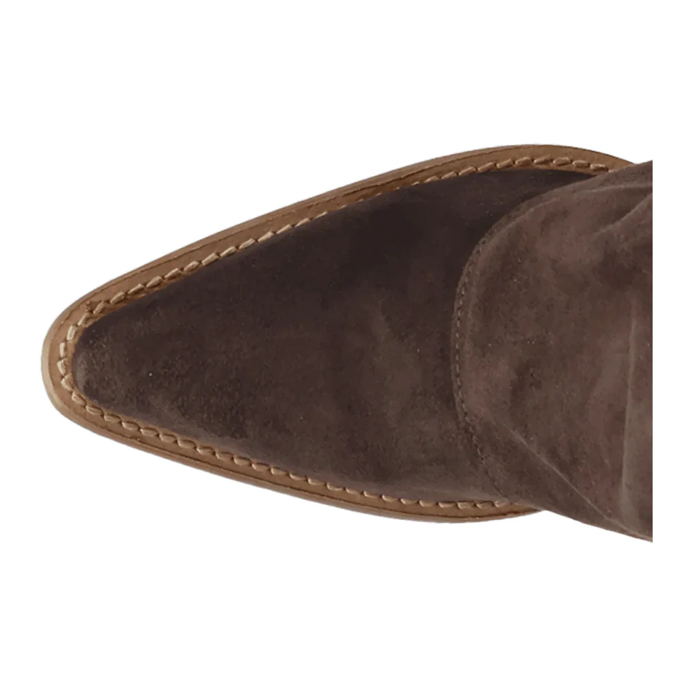 Buckle Bunny Suede Leather Boots - Image 4