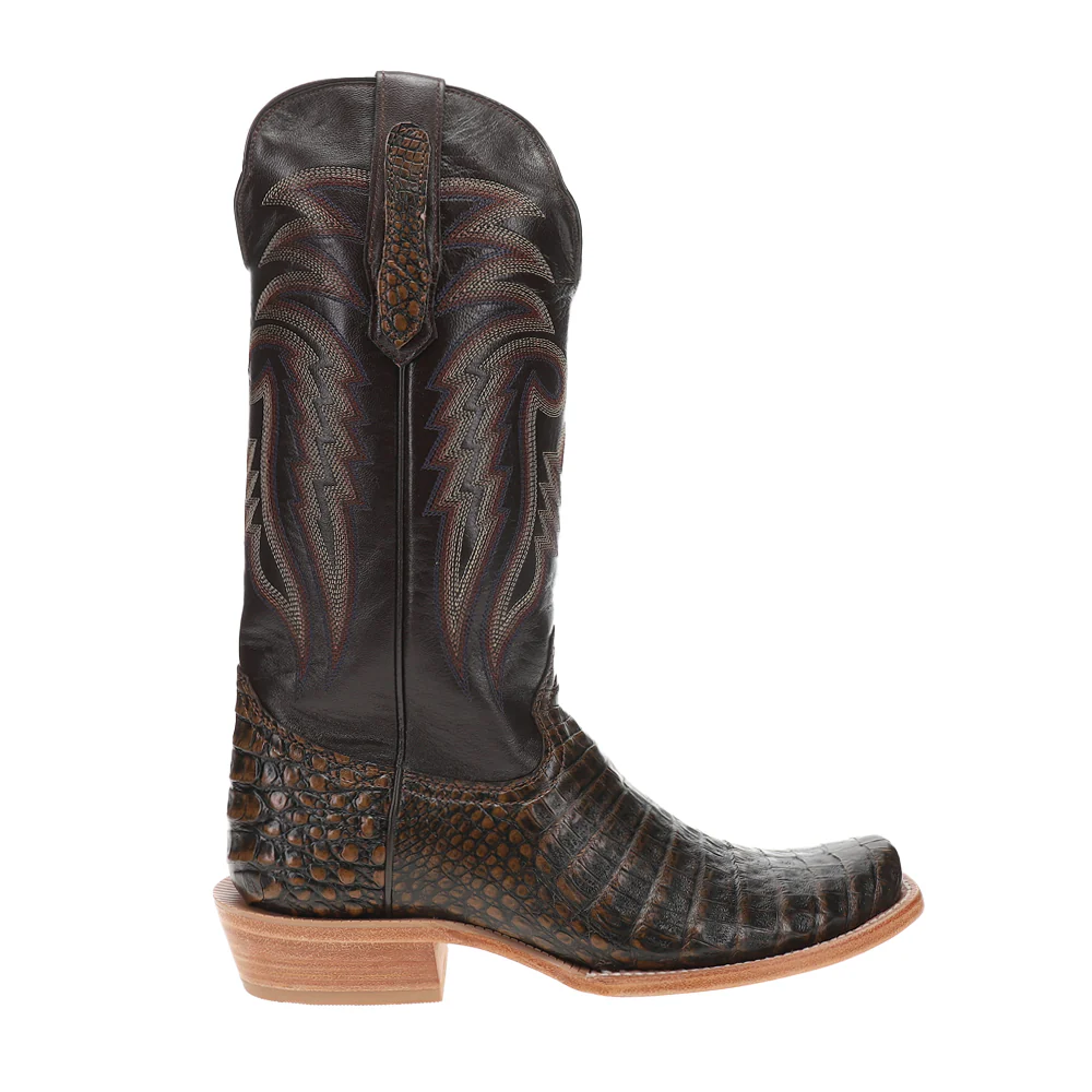 Caiman Belly 13 Inch Narrow Square Toe Cowboy Boots