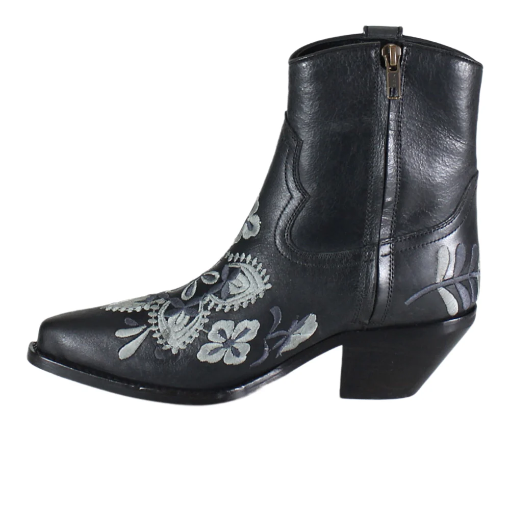 Cains Ville Embroidered Snip Toe Cowboy Boots - Image 3