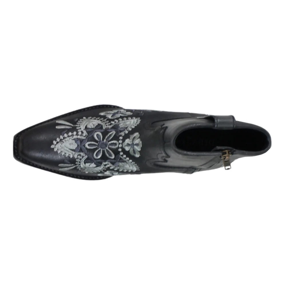 Cains Ville Embroidered Snip Toe Cowboy Boots - Image 4