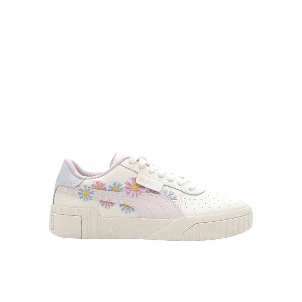 Cali Embroidered Lace Up Sneakers (Big Kid)
