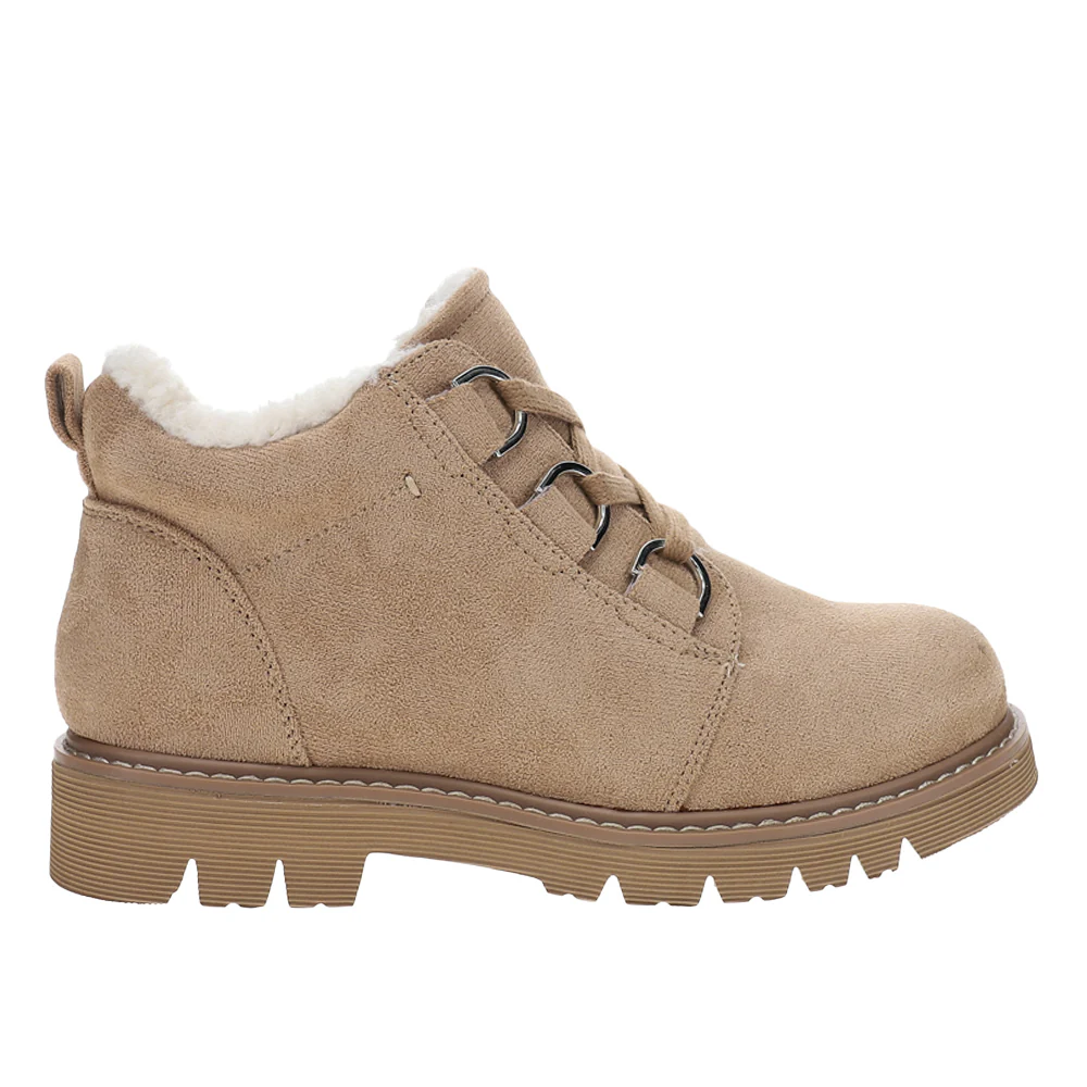Campfire Lug Sole Round Toe Lace Up Booties