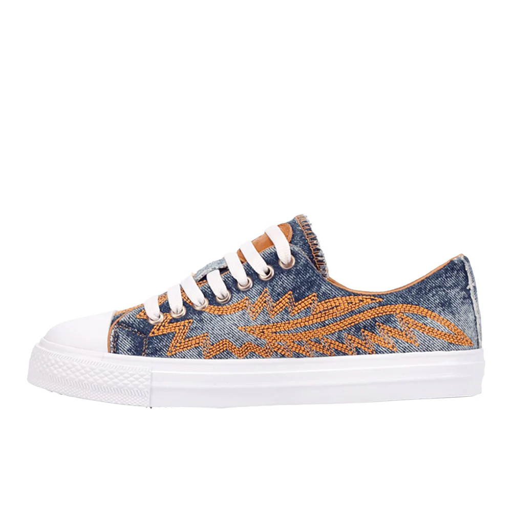 Campus Embroidered Lace Up Sneakers - Image 3