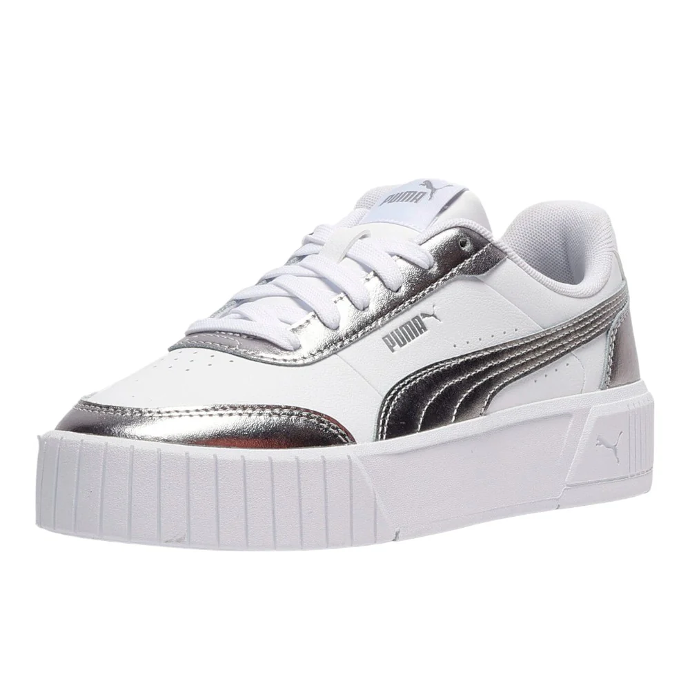 Carina Mia Metallic Lace Up Sneakers - Image 2