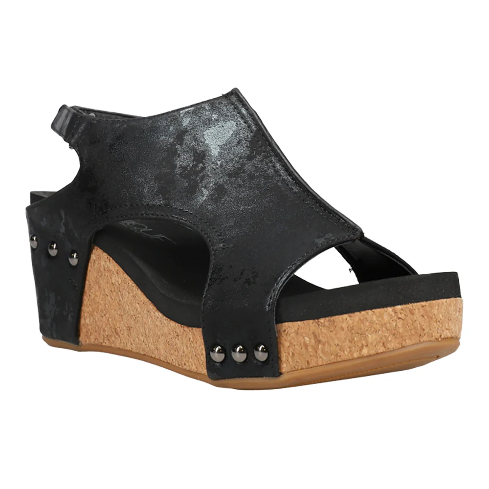Carley Studded Slingback Wedge Sandals - Image 2
