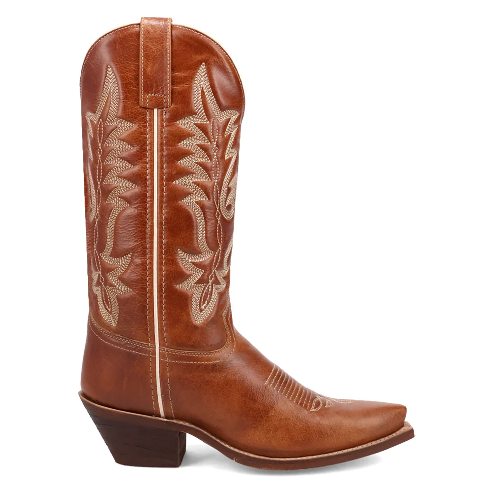 Carly Embroirdered Snip Toe Pull On Cowboy Boots