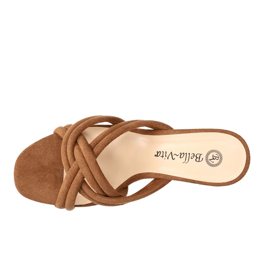 Carmen Block Heel Slide Sandals - Image 4