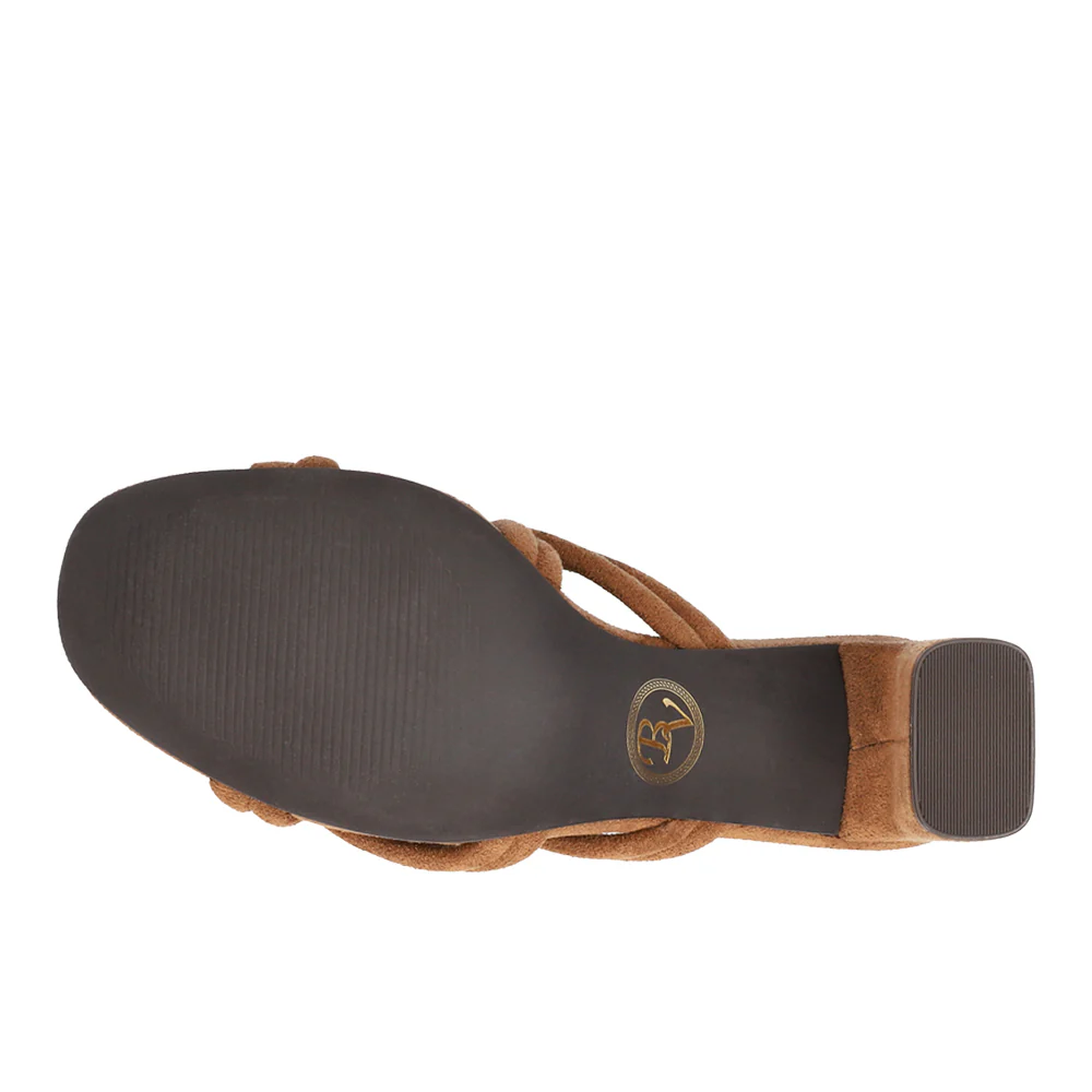 Carmen Block Heel Slide Sandals - Image 5