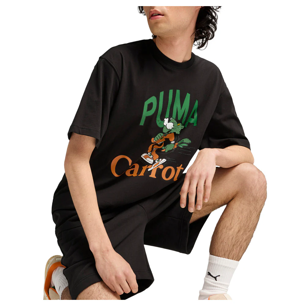 Carrots X Graphic Crew Neck Short Sleeve T-Shirt - Image 3
