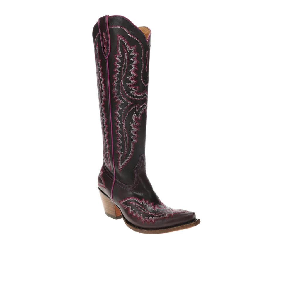 Casanova Embroidered Snip Toe Zippered Cowboy Boots - Image 2