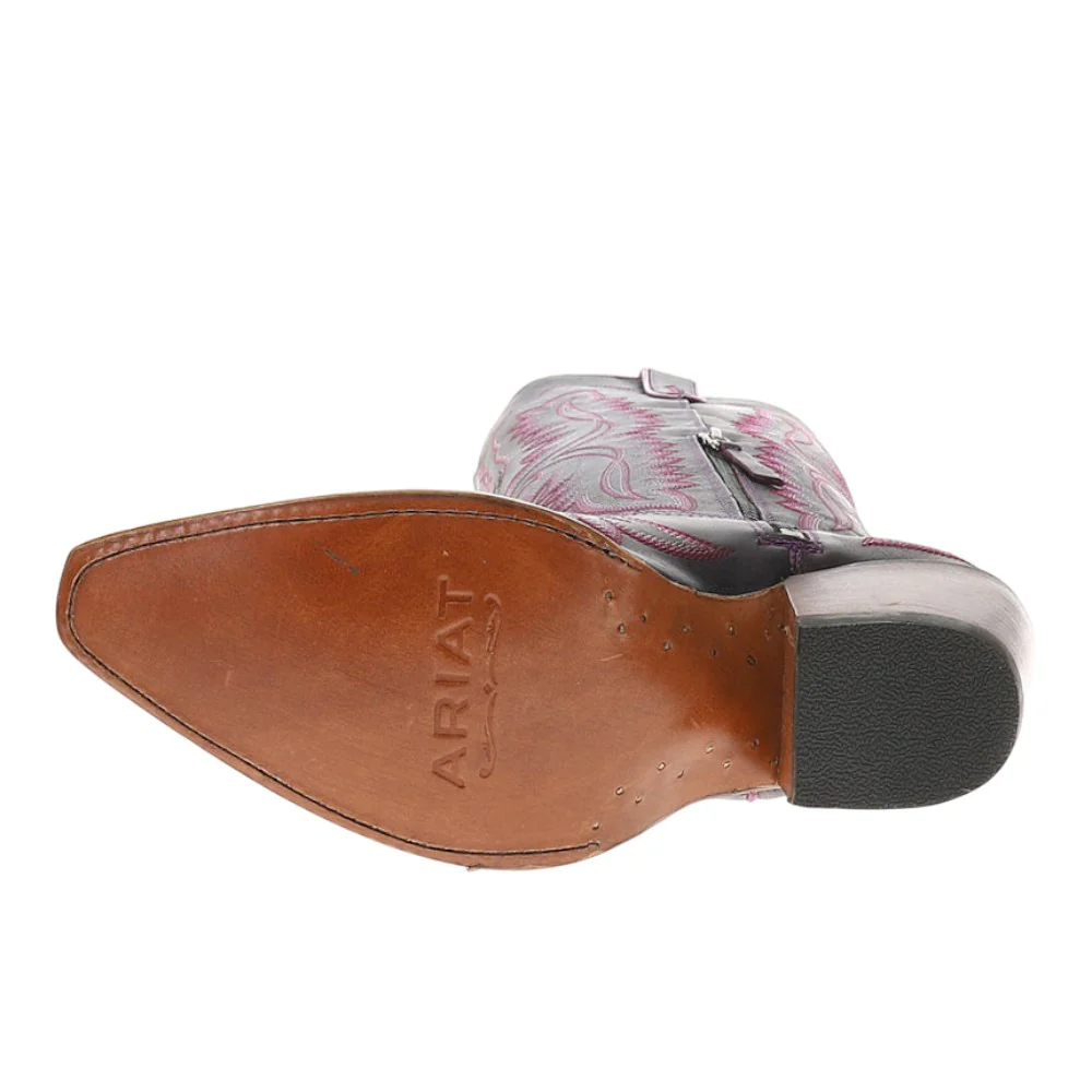 Casanova Embroidered Snip Toe Zippered Cowboy Boots - Image 5