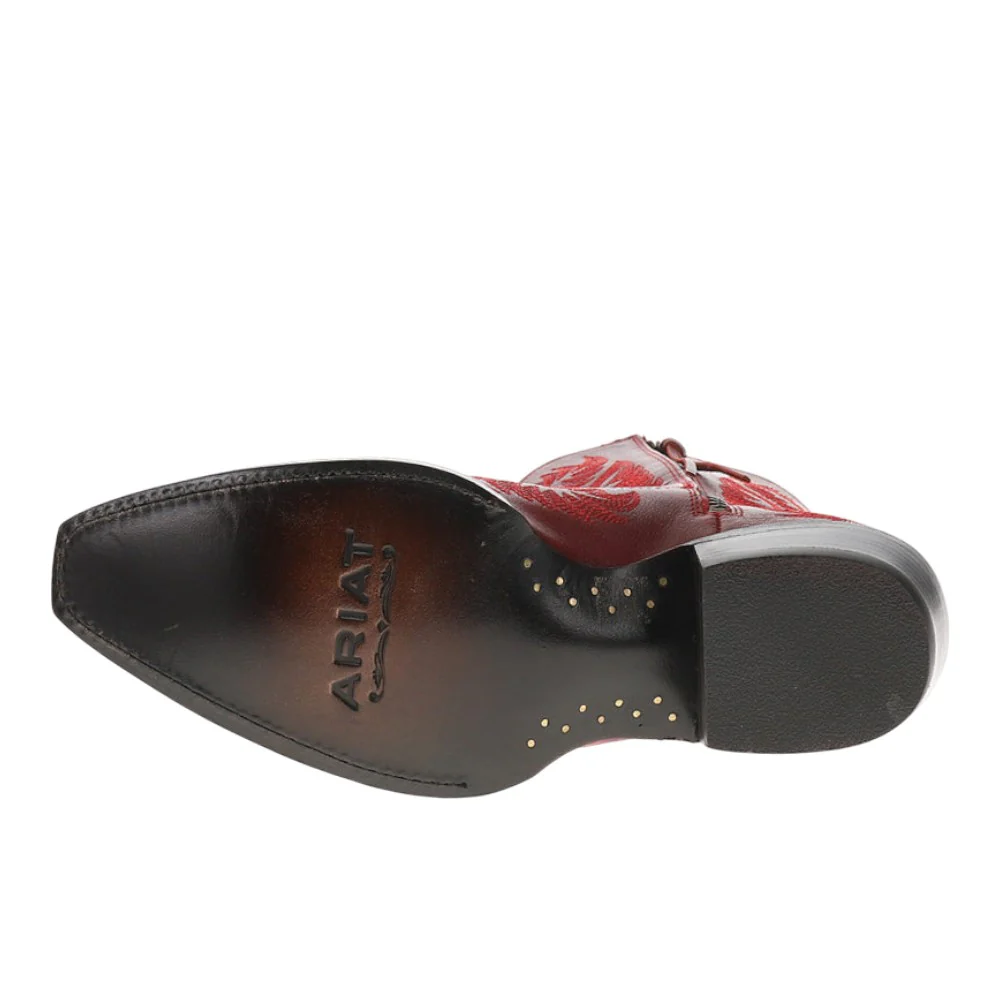 Cate Embroidered Snip Toe Zippered Cowboy Booties - Image 5