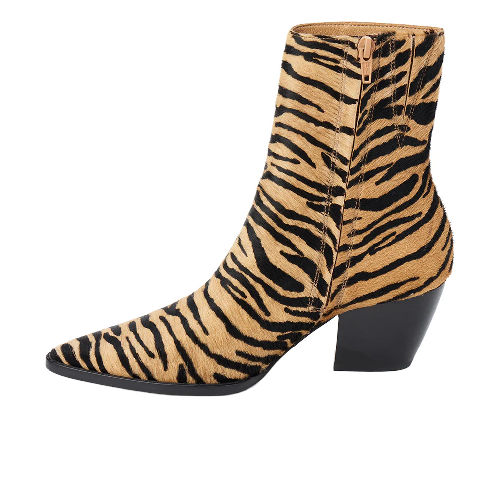 Caty Pointed Toe Zippered Booties - Image 3