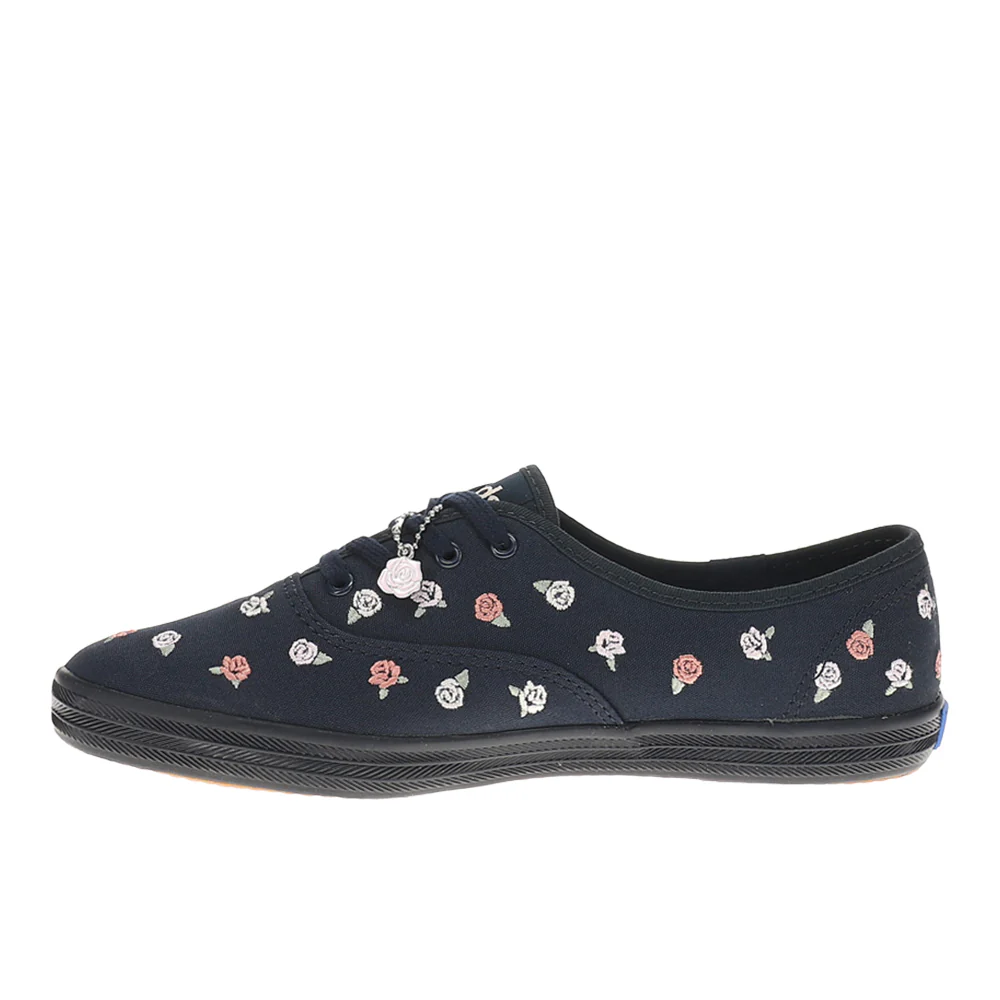 Champion Canvas Rose Embroidery Lace Up Sneakers - Image 3