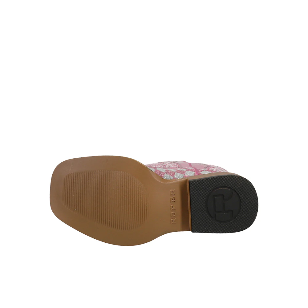 Checkered Square Toe Cowboy Boots (Little Kid-Big Kid) - Image 5