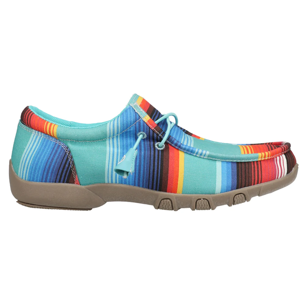 Chillin Serape Striped Slip On Flats