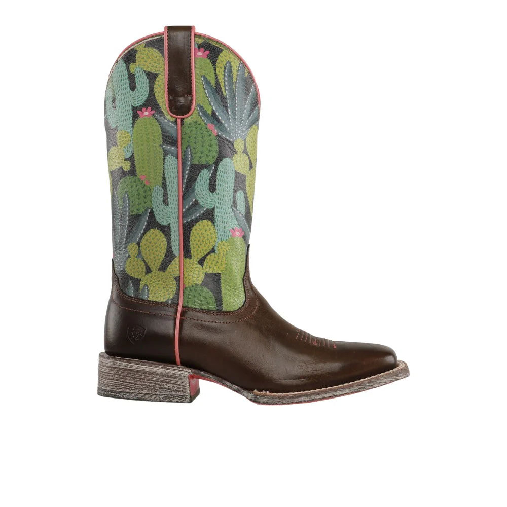 Circuit Champ Graphic Square Toe Cowboy Boots