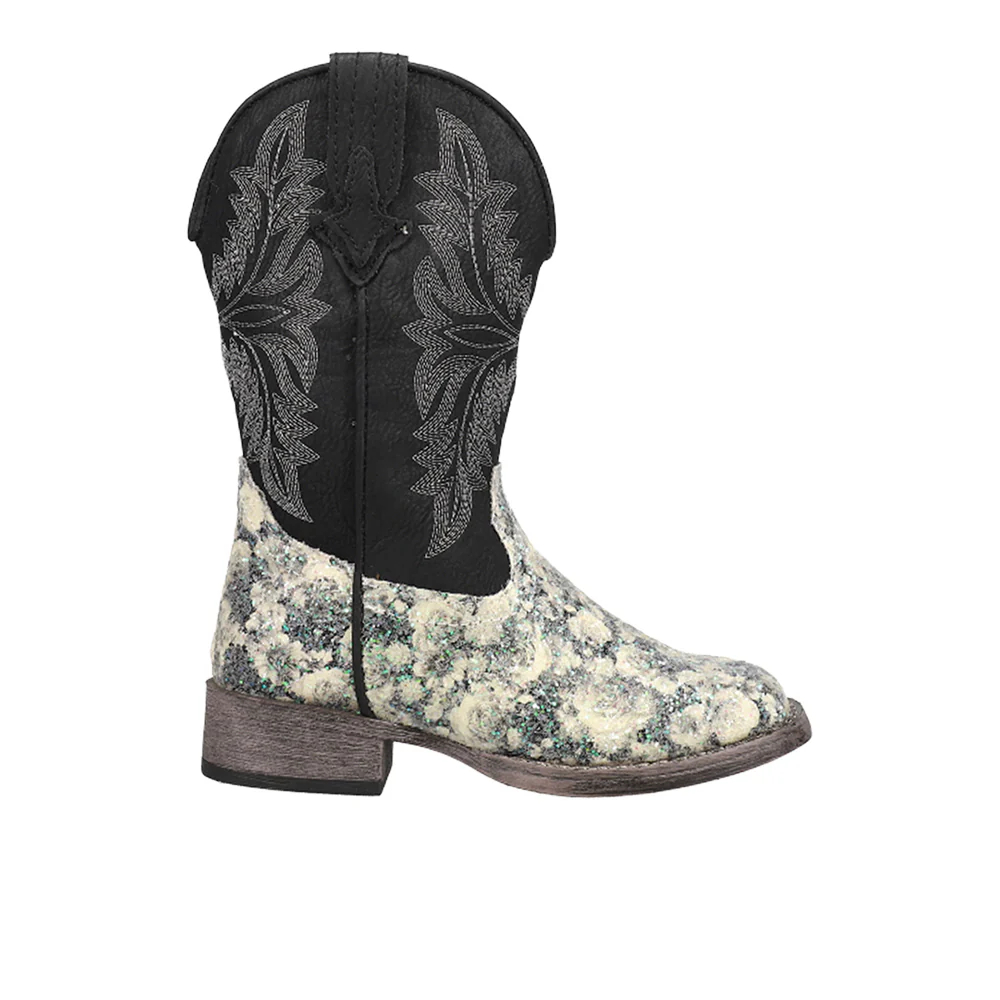 Claire Floral Square Toe Cowboy Boots (Little Kid-Big Kid)