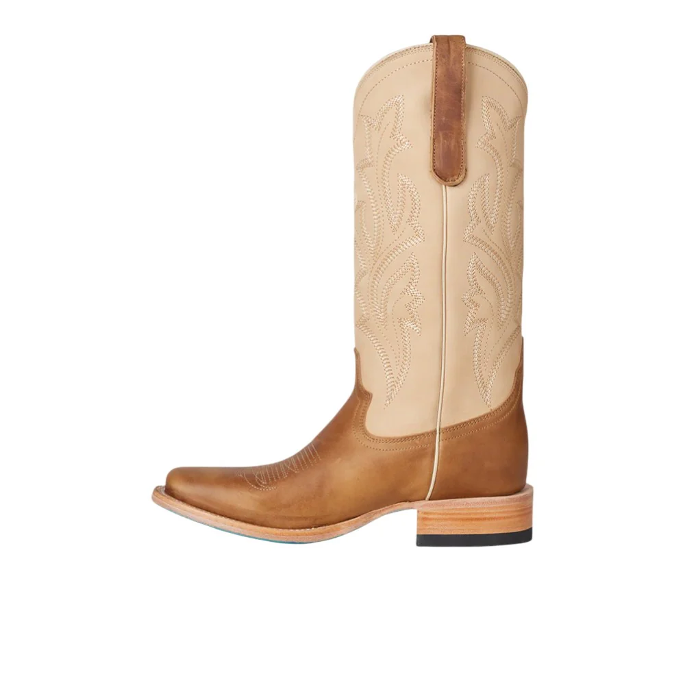 Classic Embroidered Square Toe Cowboy Boots - Image 3