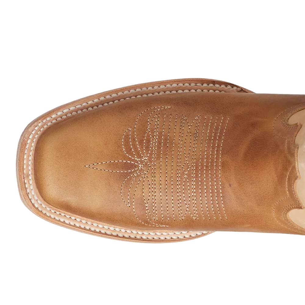 Classic Embroidered Square Toe Cowboy Boots - Image 4