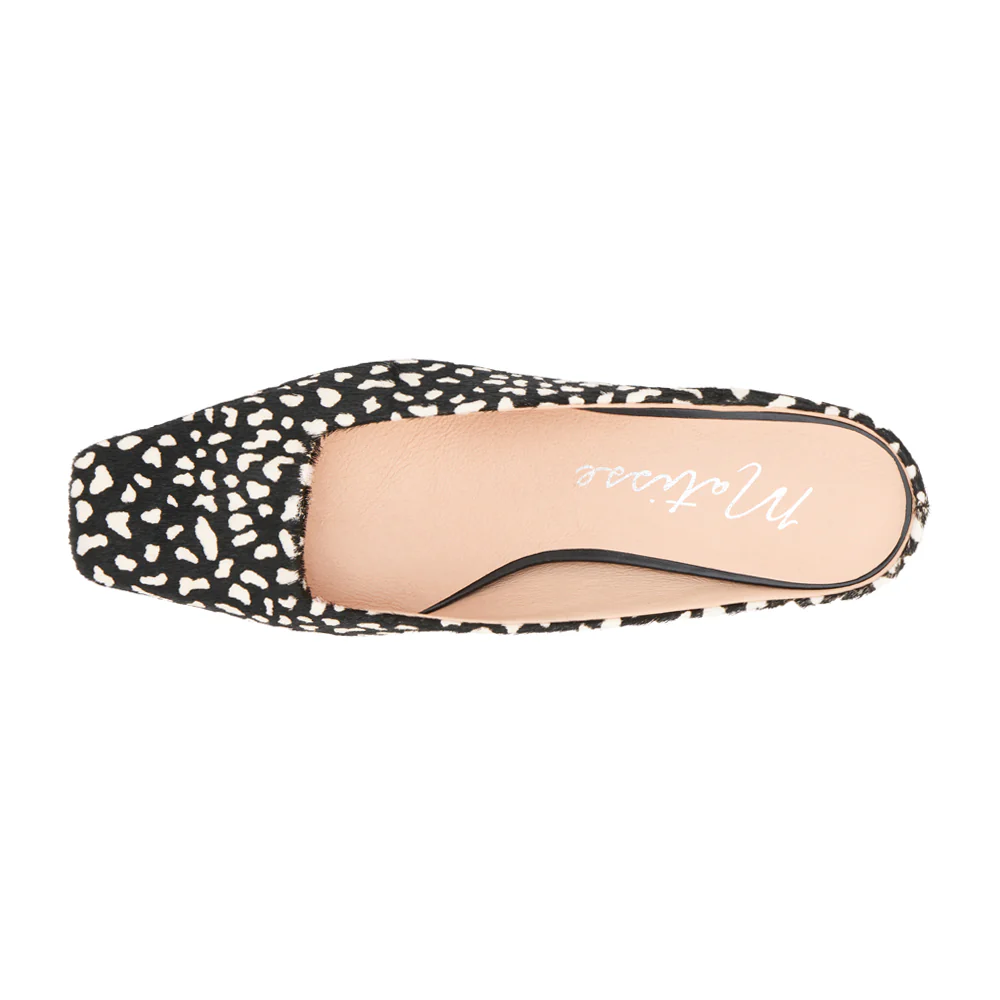 Classy Square Toe Kitten Heel Mules - Image 4