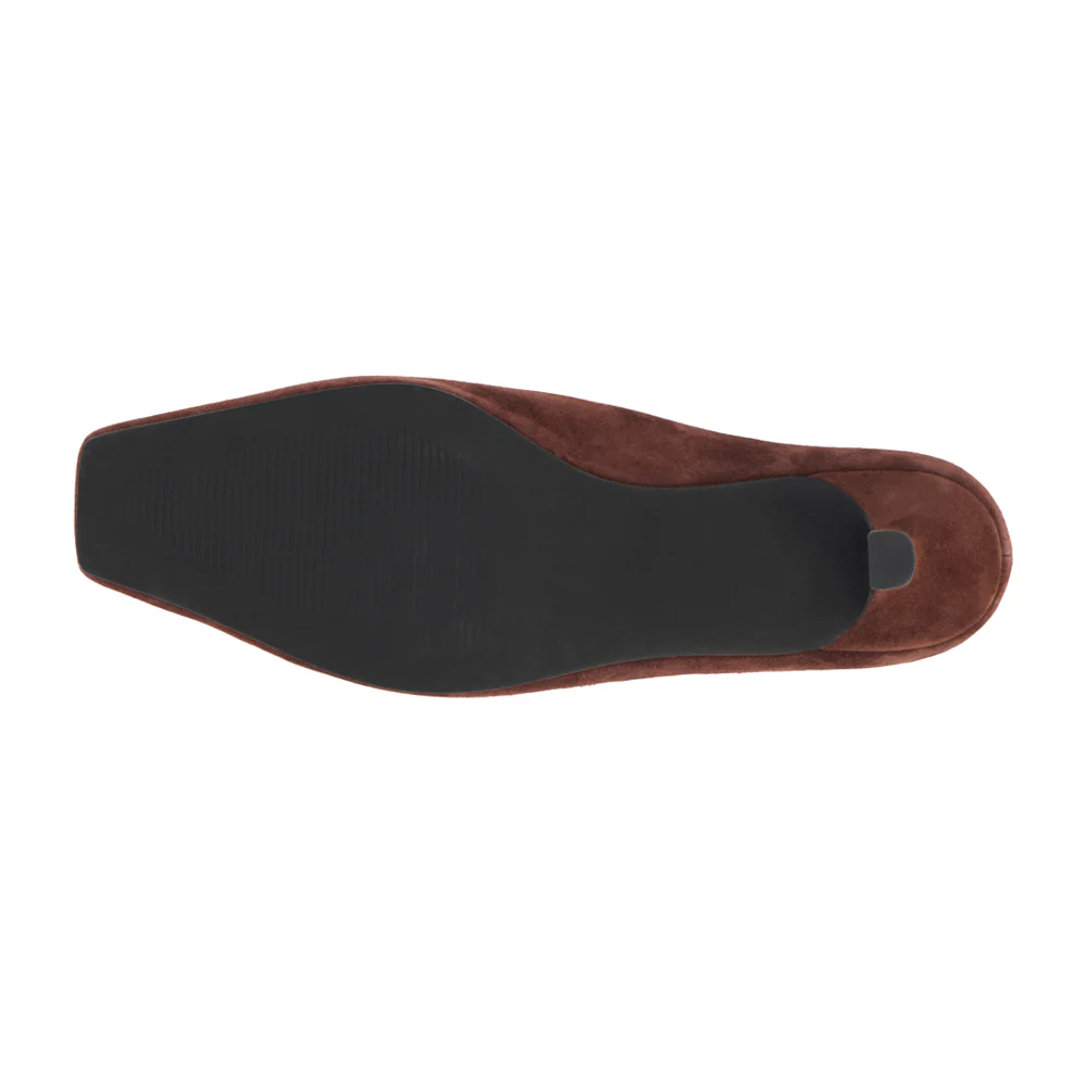 Classy Square Toe Kitten Heel Mules - Image 5