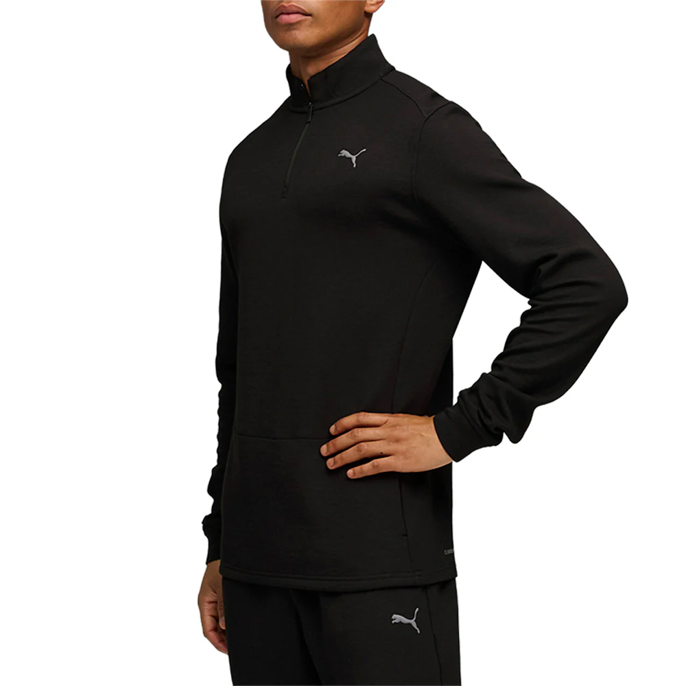 Cloudspun Collared Neck Long Sleeve Quarter Zip Sweater - Image 3