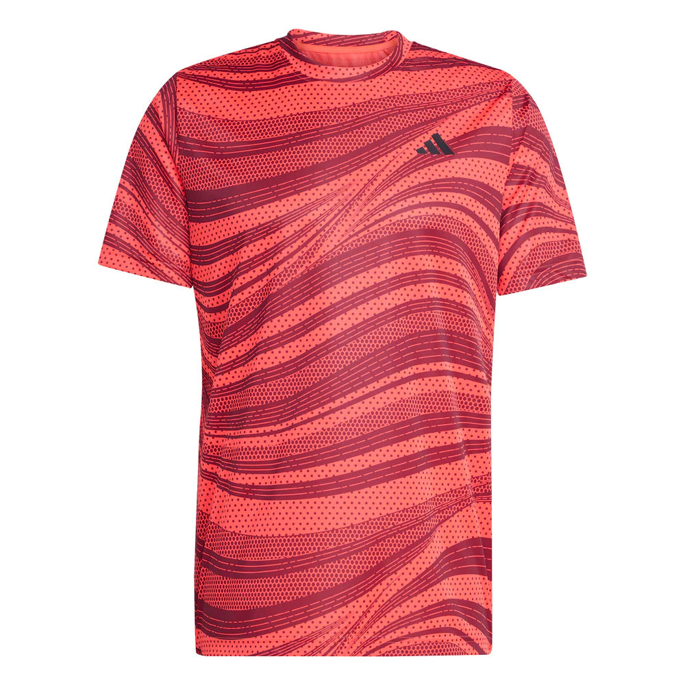 Club Tennis Climacool Graphic Crew Neck Short Sleeve Athletic T-Shirt