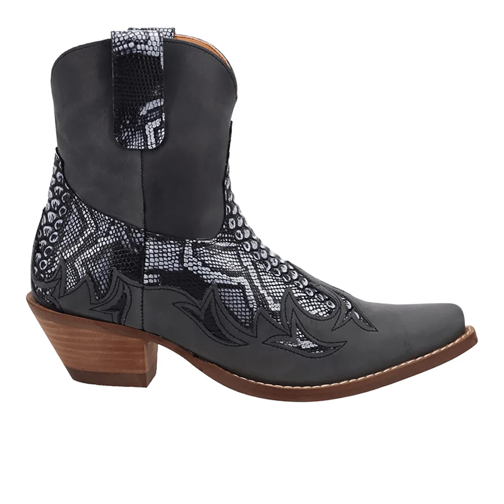 Cobra Kiss Leather Booties