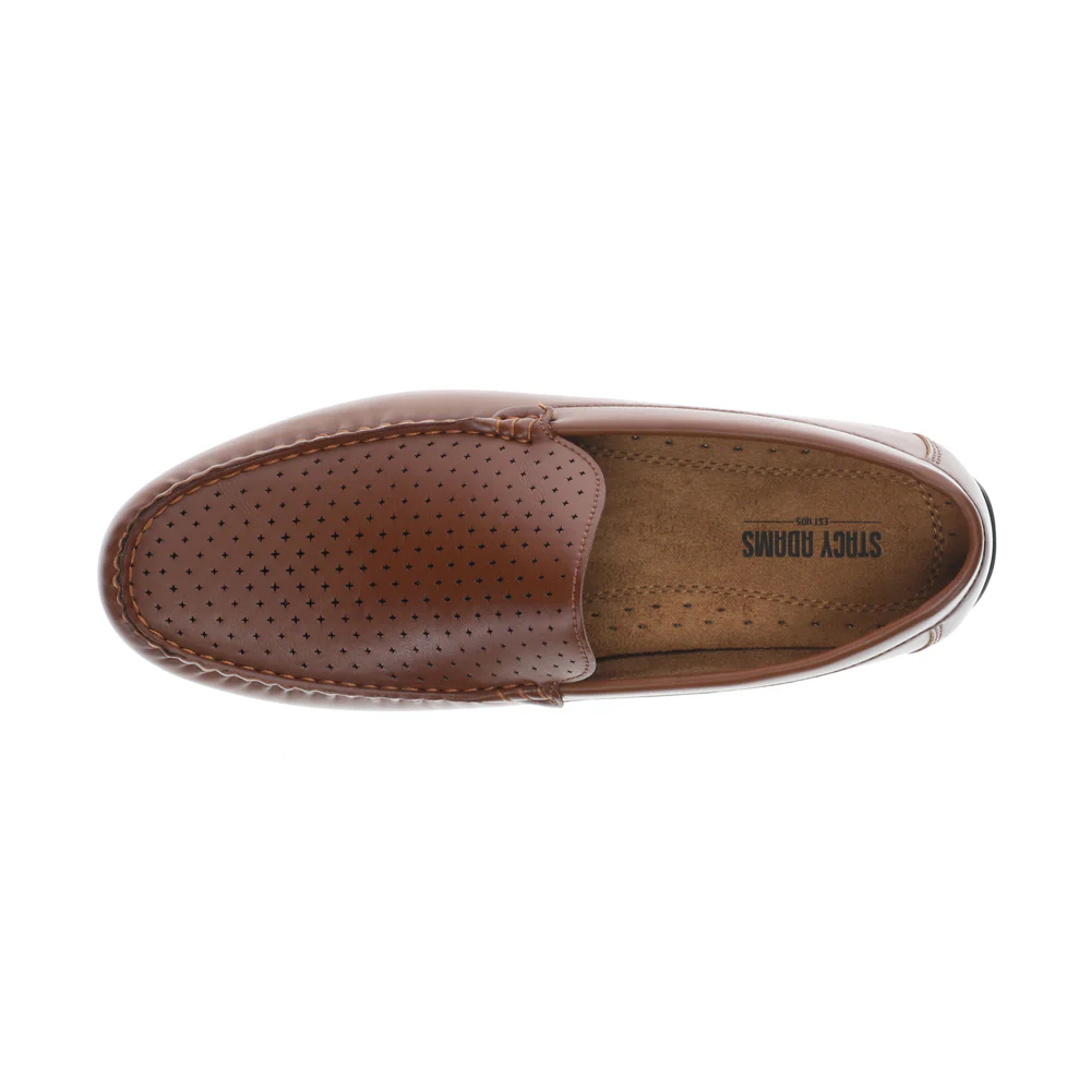 Conroy Moc Toe Perforated Slip On Loafers - Image 4