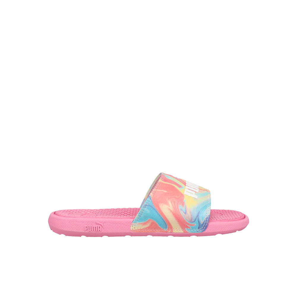 Cool Cat Swirl Slide Sandals (Big Kid)