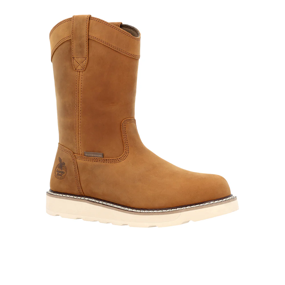 Core 37 Wedge 10 Inch Pull On Plain Waterproof Steel Toe Work Boots - Image 2
