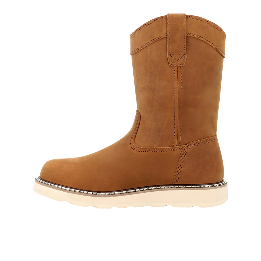 Core 37 Wedge 10 Inch Pull On Plain Waterproof Steel Toe Work Boots - Image 3