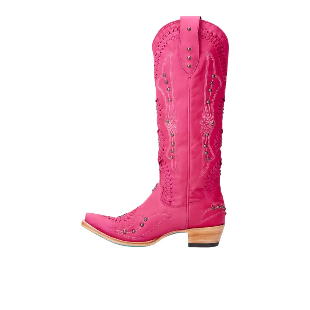 Cossette Embroidered Studded Snip Toe Boot - Image 3
