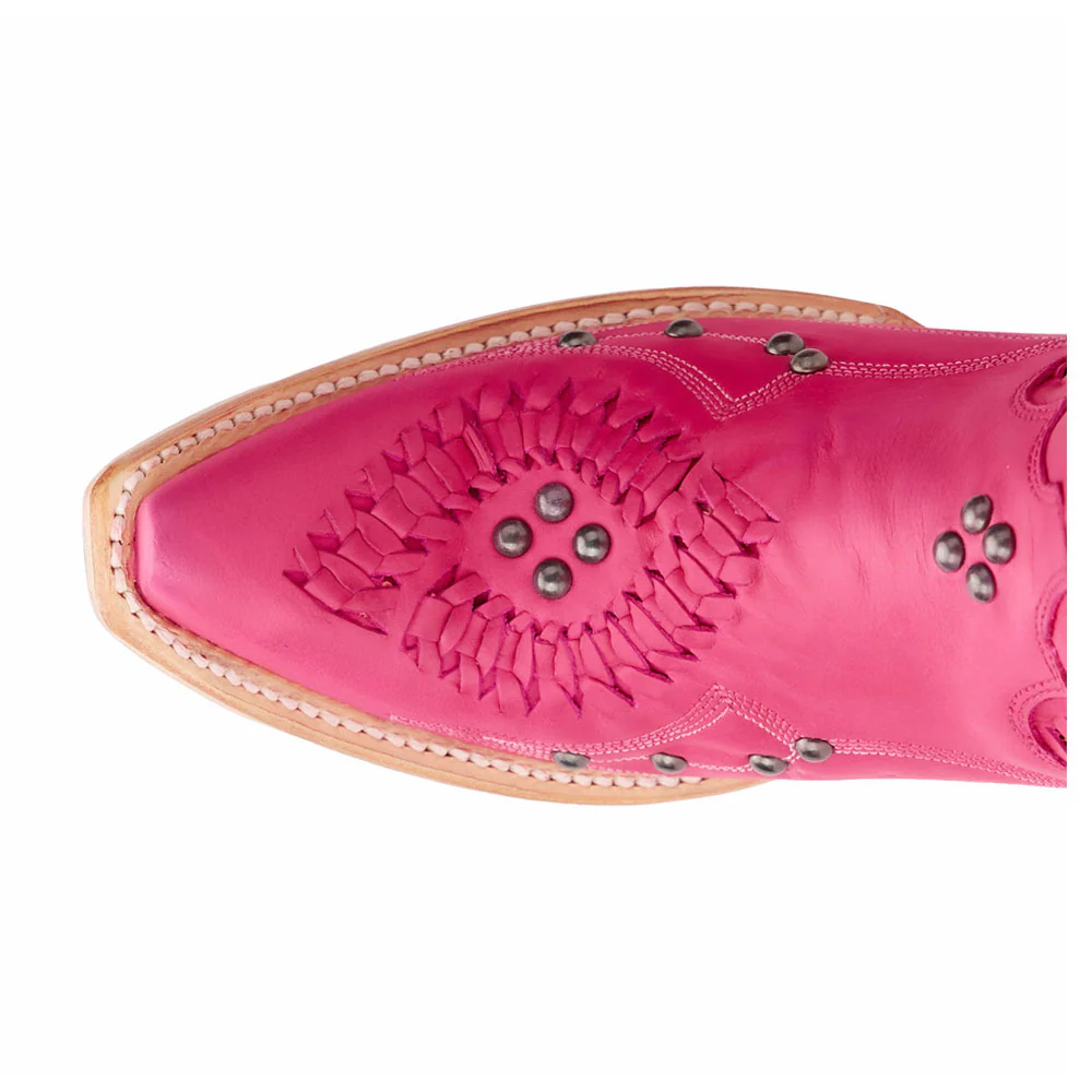 Cossette Embroidered Studded Snip Toe Boot - Image 4