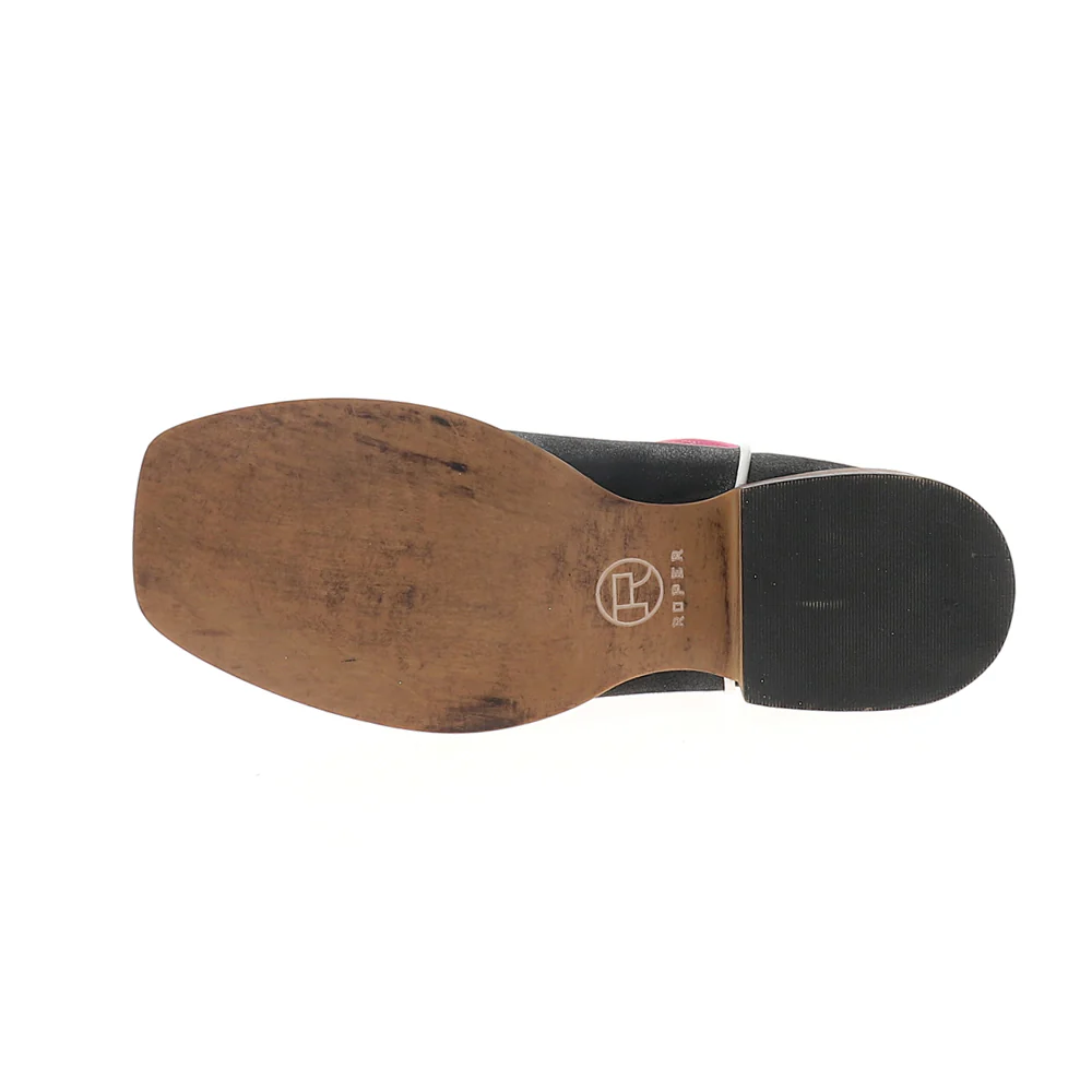 Cowboy Classic Embroidered Square Toe Pull On Cowboy Boots - Image 5