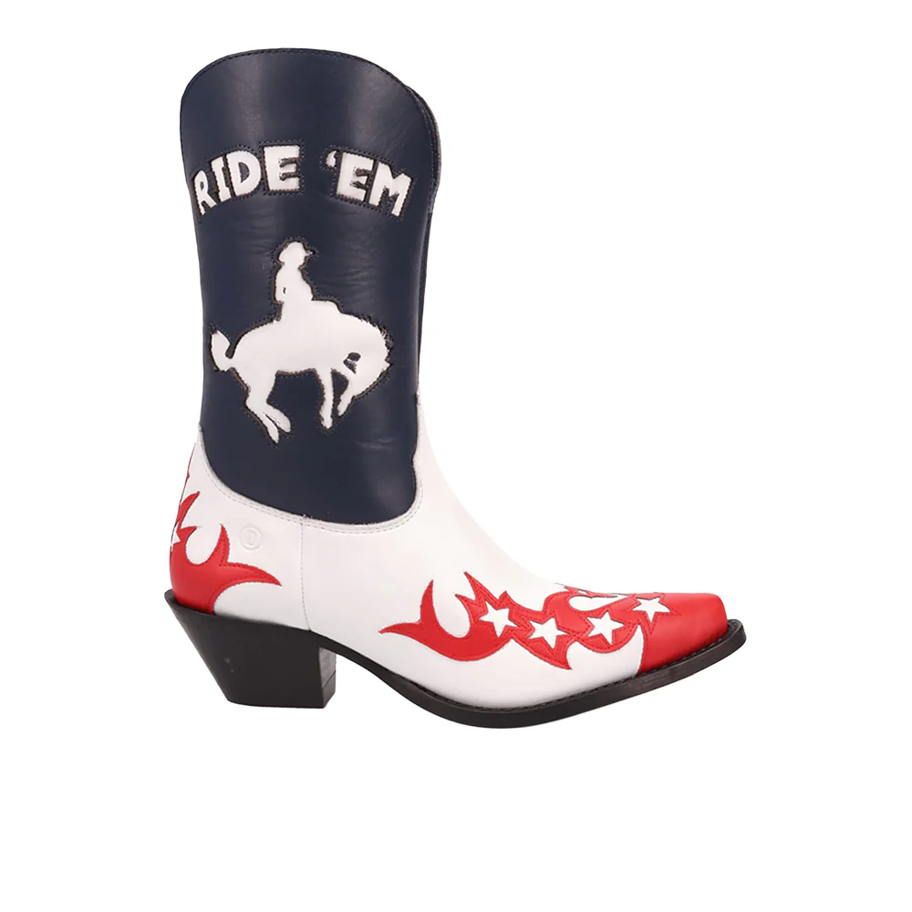 Cowgirl Graphic Snip Toe Cowboy Booties