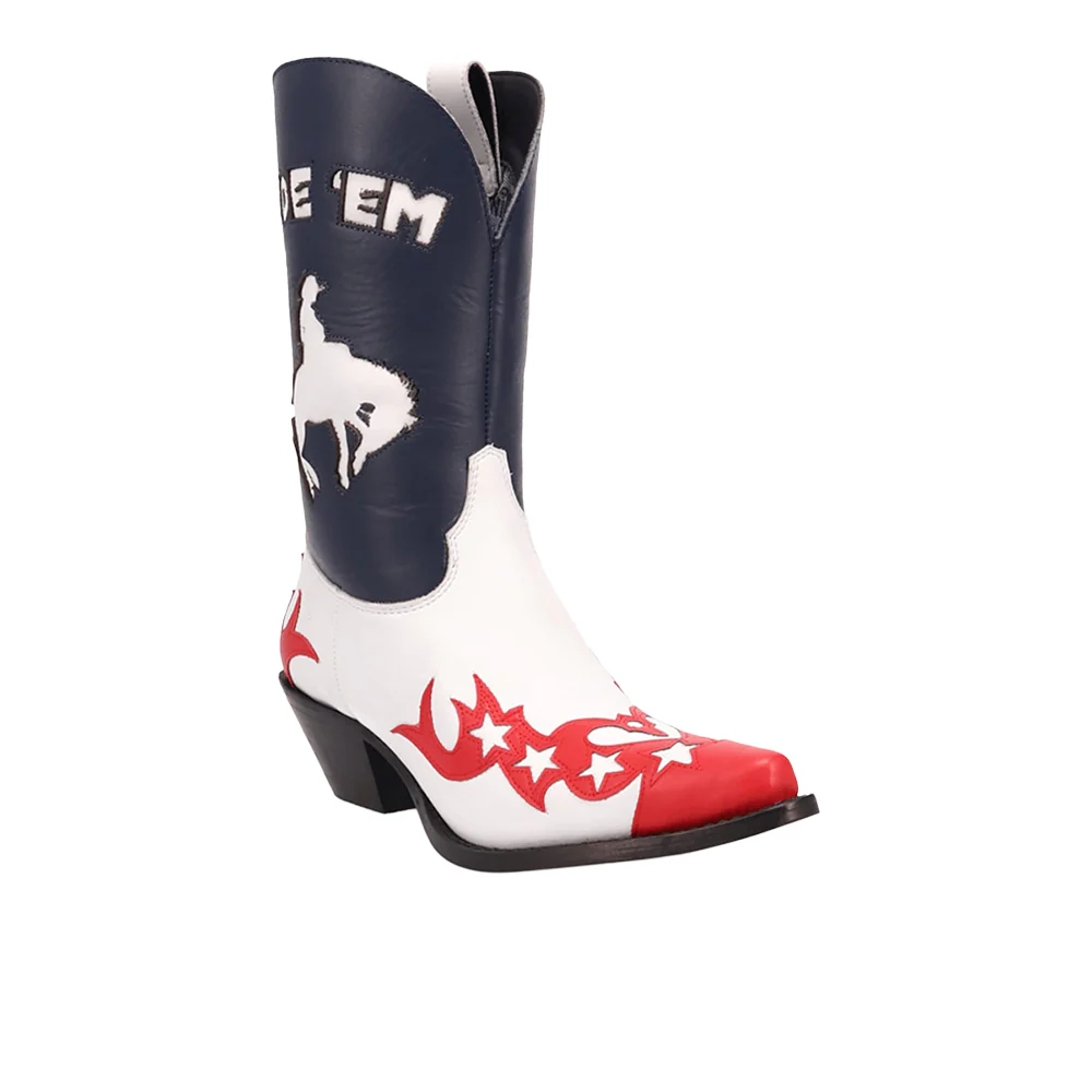 Cowgirl Graphic Snip Toe Cowboy Booties - Image 2