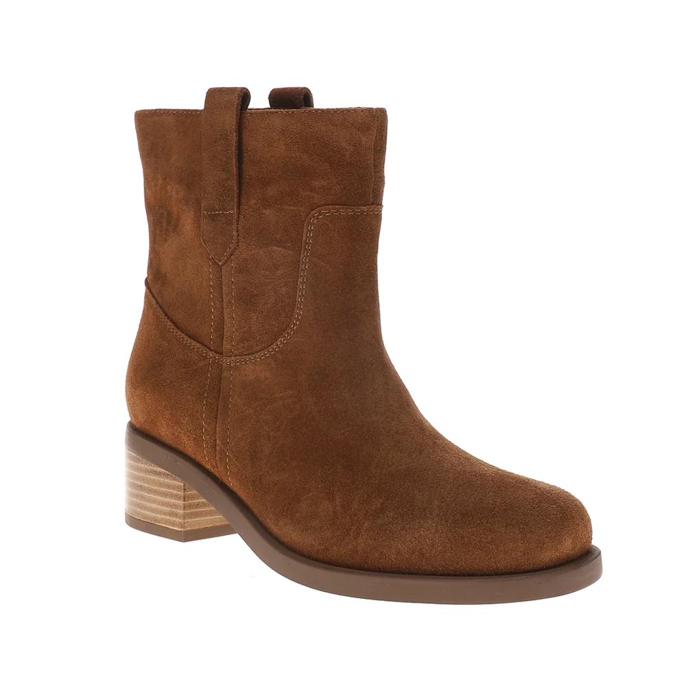 Cozy Suede Round Toe Pull On Booties - Image 2