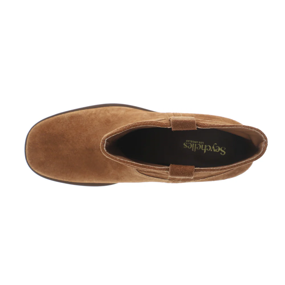 Cozy Suede Round Toe Pull On Booties - Image 4