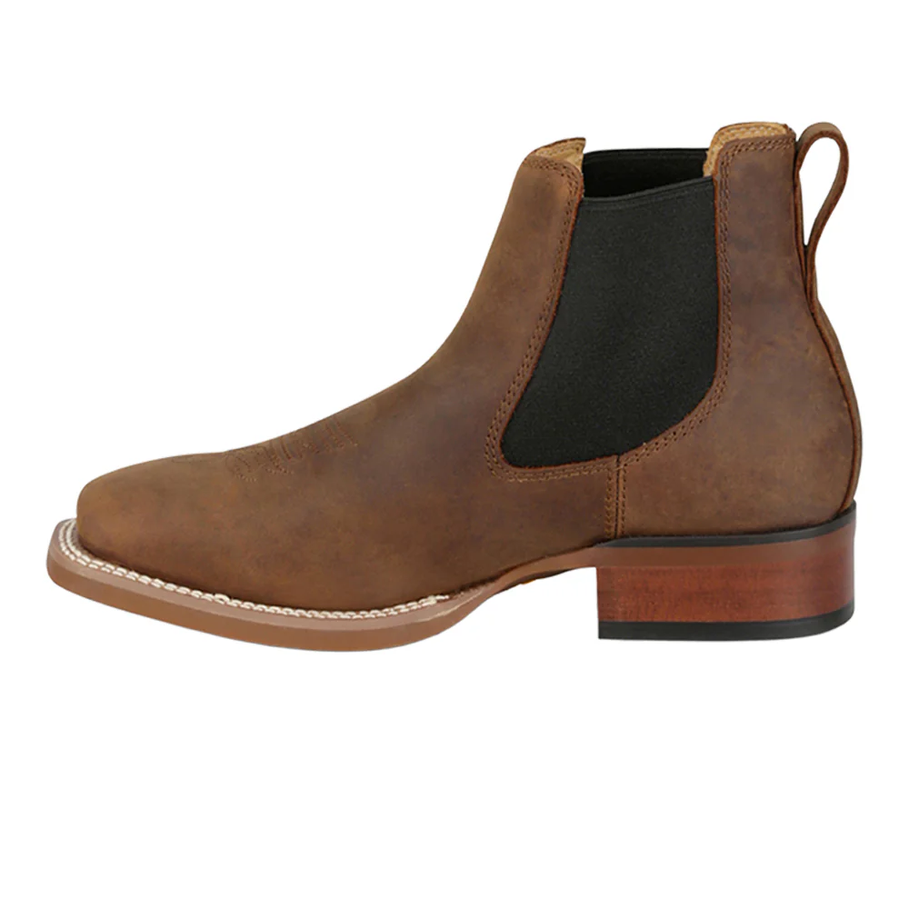 Crazy Buck 6 Inch Square Toe Chelsea Boots - Image 3