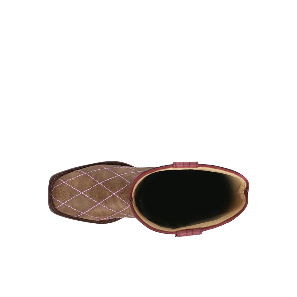 Cross Cut Round Toe Cowboy Boots (Big Kid) - Image 4