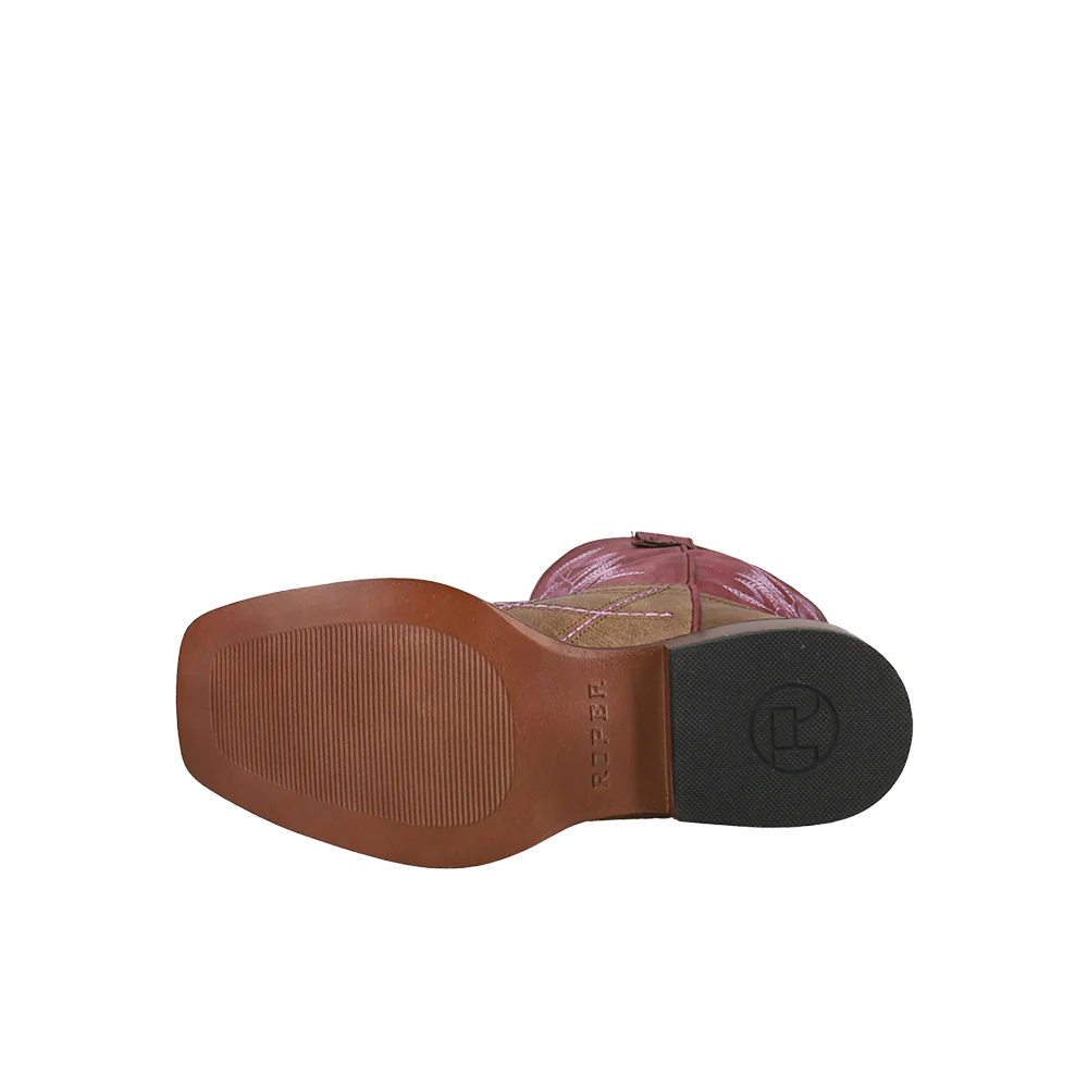 Cross Cut Round Toe Cowboy Boots (Big Kid) - Image 5