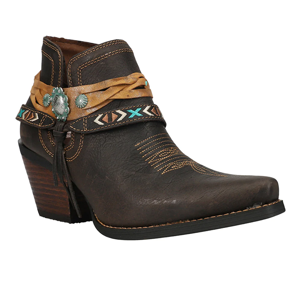 Crush Belted Snip Toe Pull On Booties - Image 2