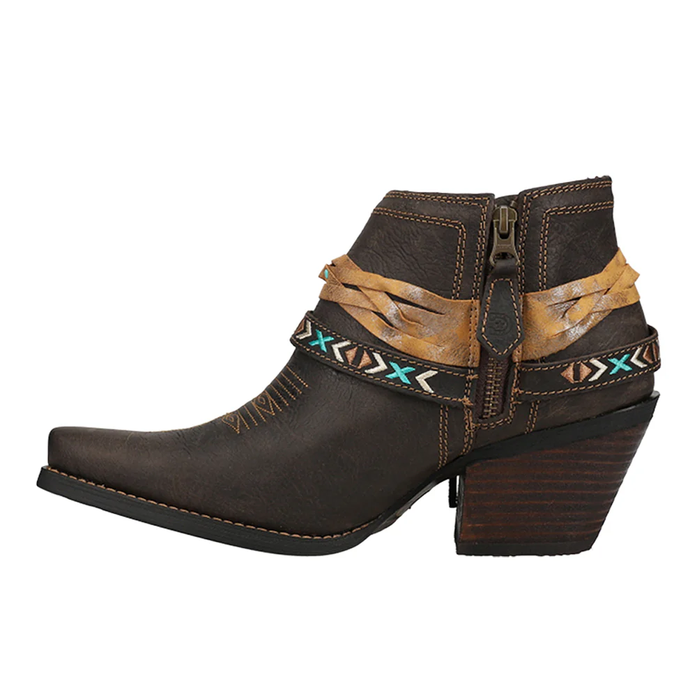 Crush Belted Snip Toe Pull On Booties - Image 3