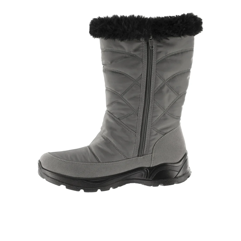 Cuddle Round Toe Zippered Snow Boots - Image 3