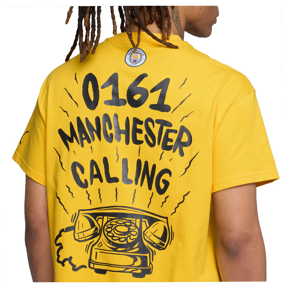 CWC Hoops X Man City Graphic Crew Neck Short Sleeve T-Shirt - Image 4